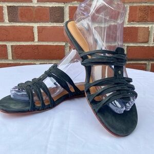 UGG Kaiti Slip On Black Sandals Women’s Size 7 Braided Leather